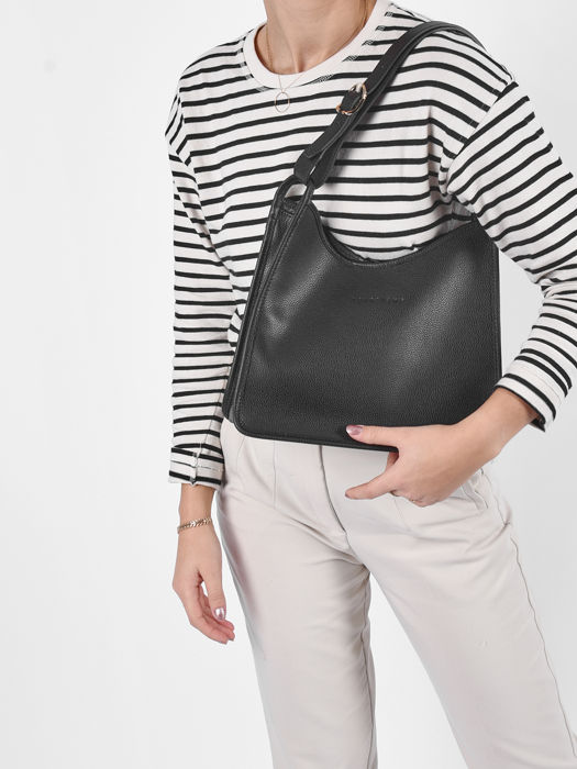 Longchamp Le foulonné Schoudertas Zwart